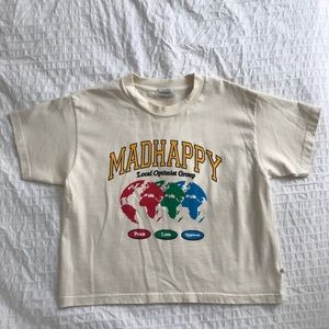 Madhappy Cream Short Sleeve Tee